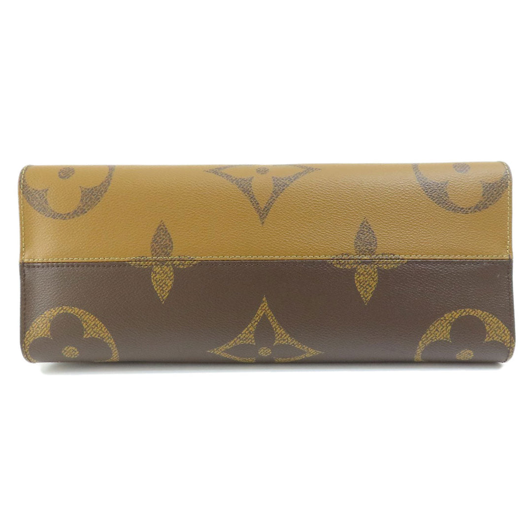 LOUIS VUITTON Tote Bag M45321 Monogram reverse Brown On the Go MM Monogram Giant Women Used Authentic
