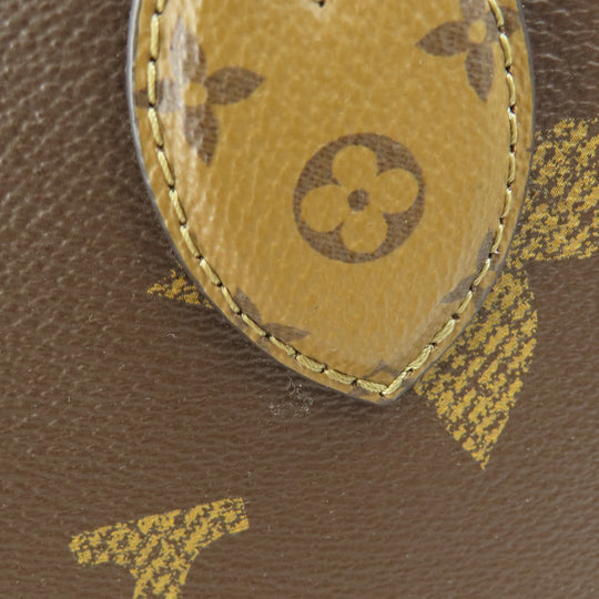 LOUIS VUITTON Tote Bag M45321 Monogram reverse Brown On the Go MM Monogram Giant Women Used Authentic