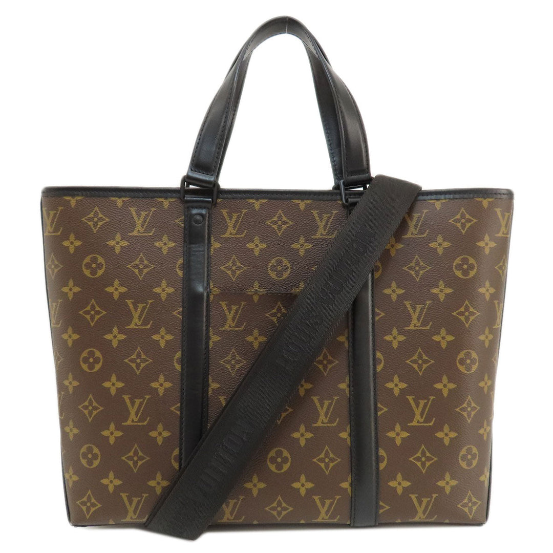 LOUIS VUITTON Tote Bag M45733 Monogram canvas Brown Weekend Tote GM Monogram mens Used Authentic