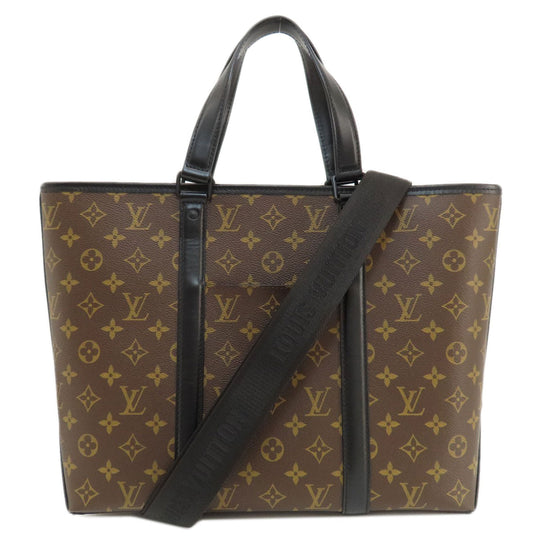 LOUIS VUITTON Tote Bag M45733 Monogram canvas Brown Weekend Tote GM Monogram mens Used Authentic