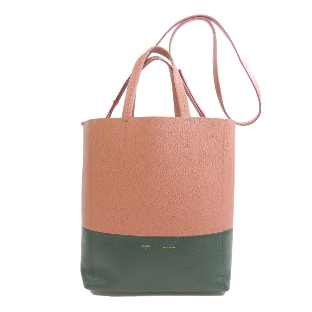CELINE Tote Bag leather pink Vertical Cabas 2WAY