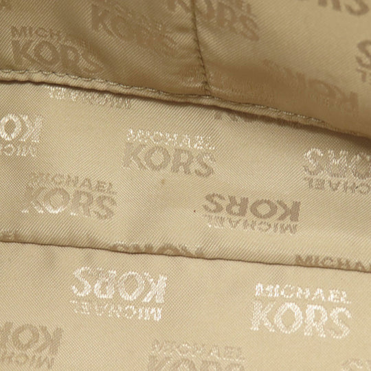 MICHAEL KORS Handbag PVC Brown MK Signature 2WAY Women Used Authentic