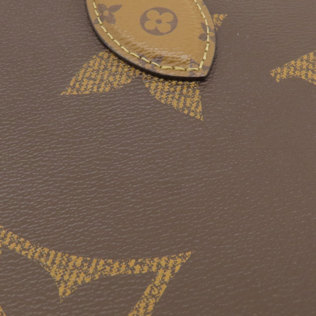 LOUIS VUITTON Tote Bag M45321 Monogram reverse Brown On the Go MM Monogram Giant Women Used Authentic