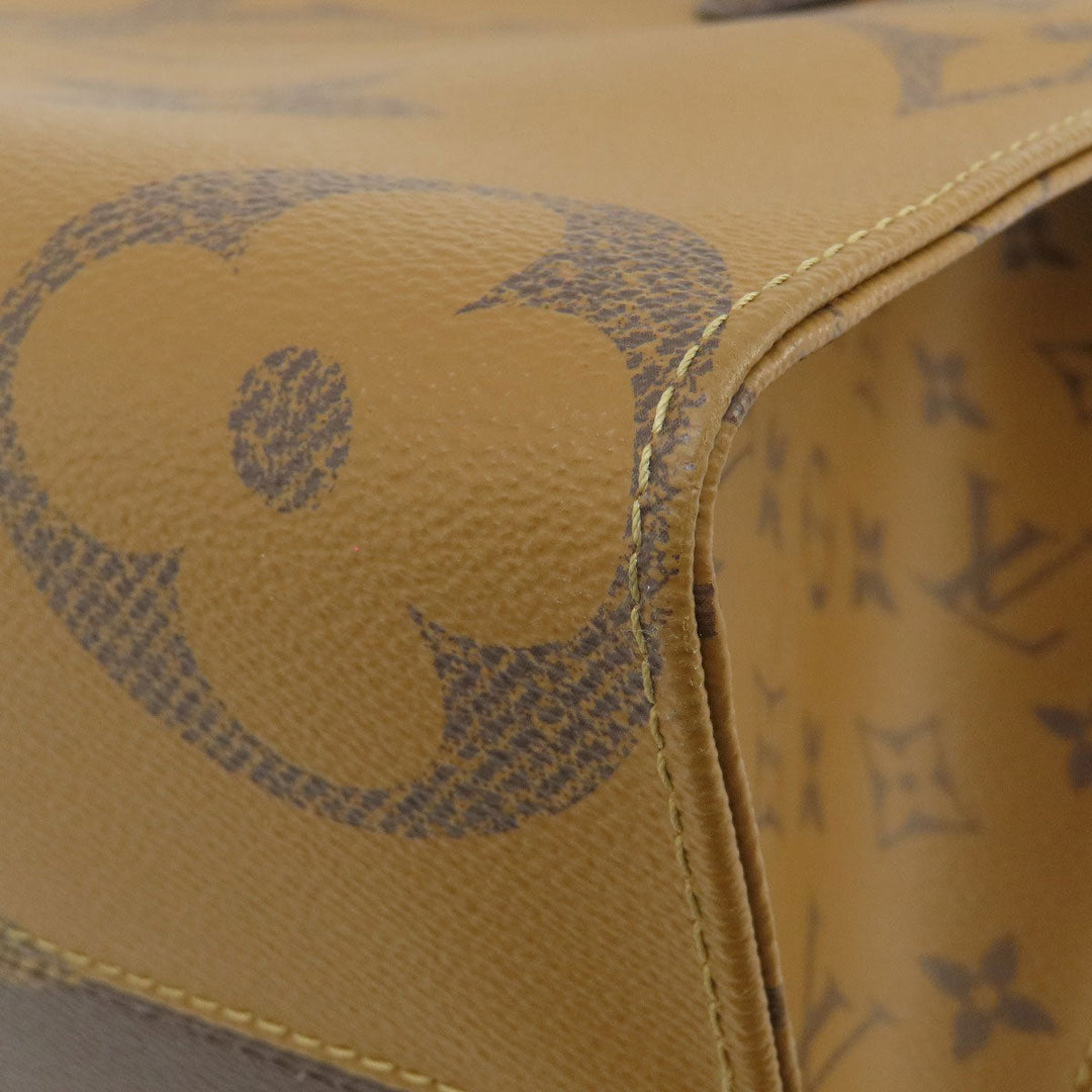 LOUIS VUITTON Tote Bag M45321 Monogram reverse Brown On the Go MM Monogram Giant Women Used Authentic