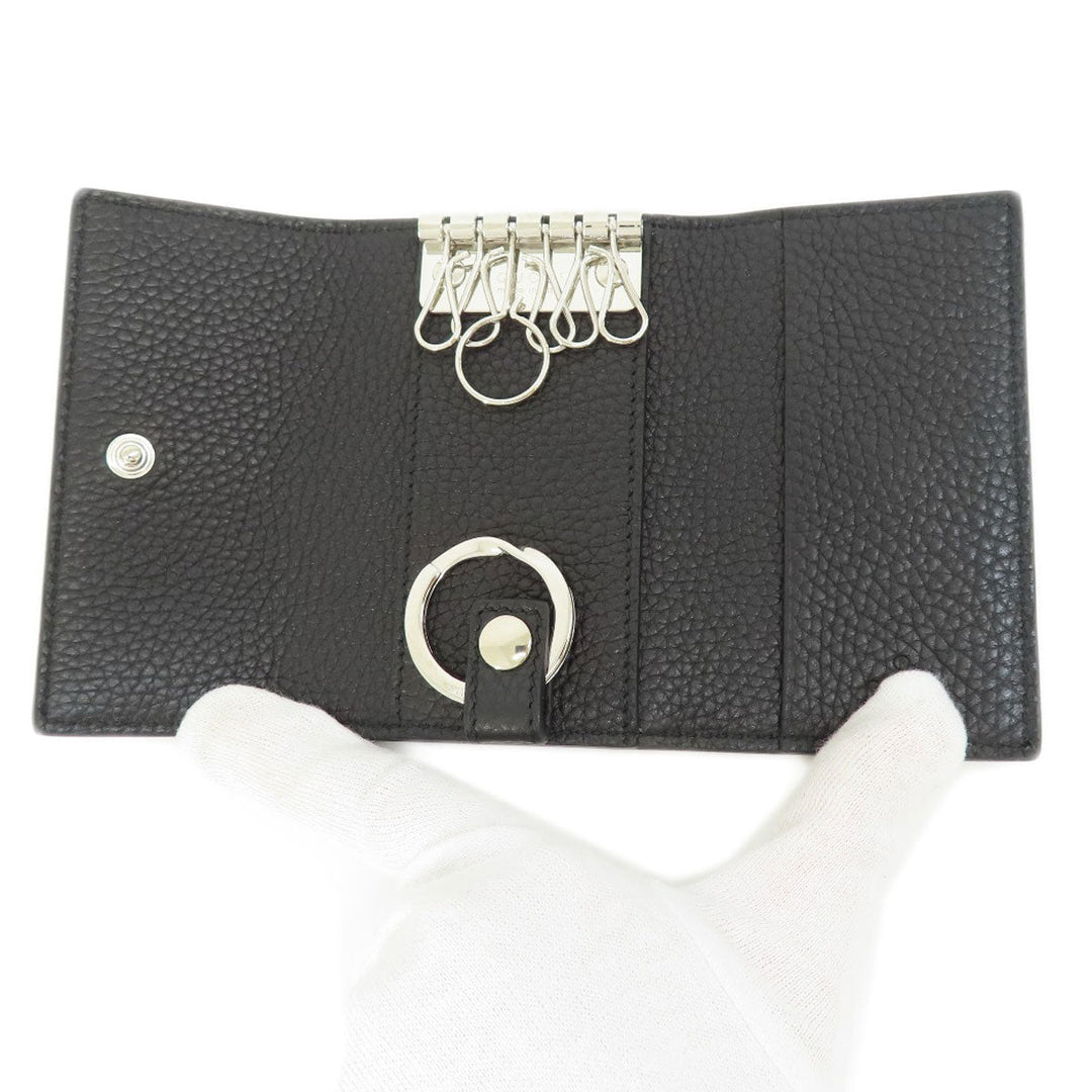 GUCCI Key case Key holder  473924 leather black logo Women(Unisex) Used Authentic