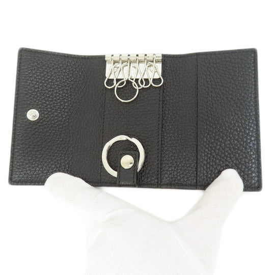 GUCCI Key case Key holder  473924 leather black logo Women(Unisex) Used Authentic