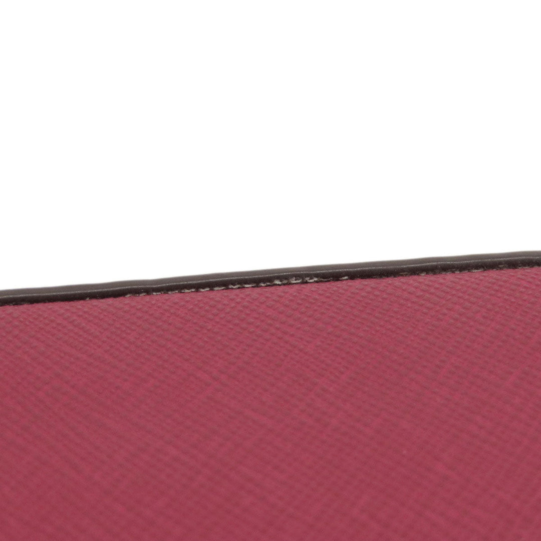 MICHAEL KORS Shoulder Bag leather Red logoMetal Women Used Authentic