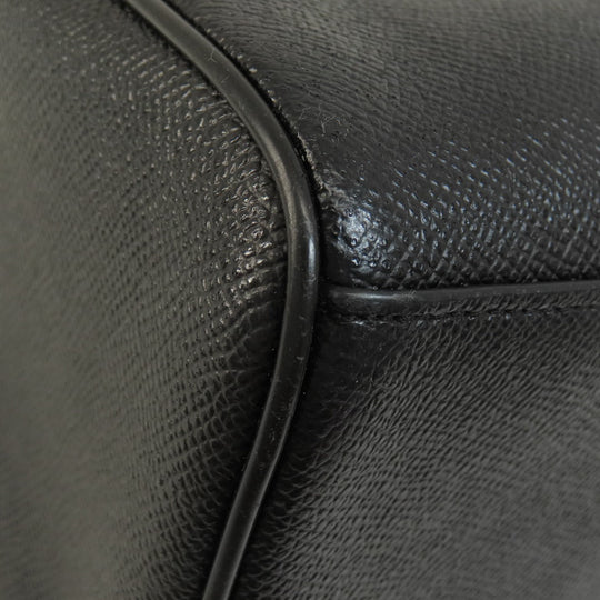 COACH Handbag F57521 leather black 2WAY Women Used Authentic