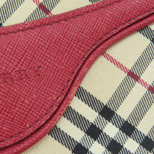 BURBERRY Shoulder Bag canvas beige Nova Check