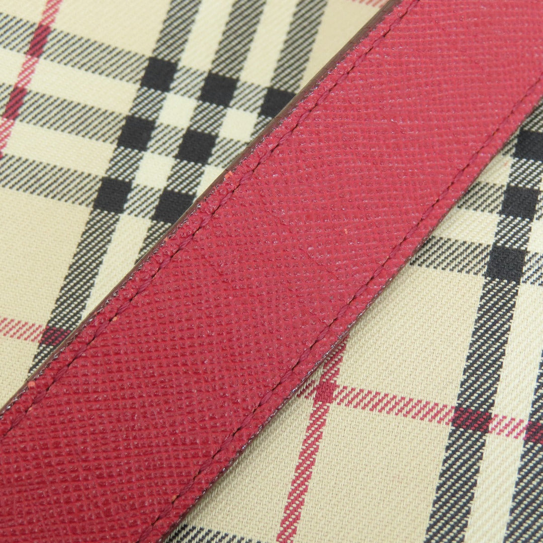 BURBERRY Shoulder Bag canvas beige Nova Check