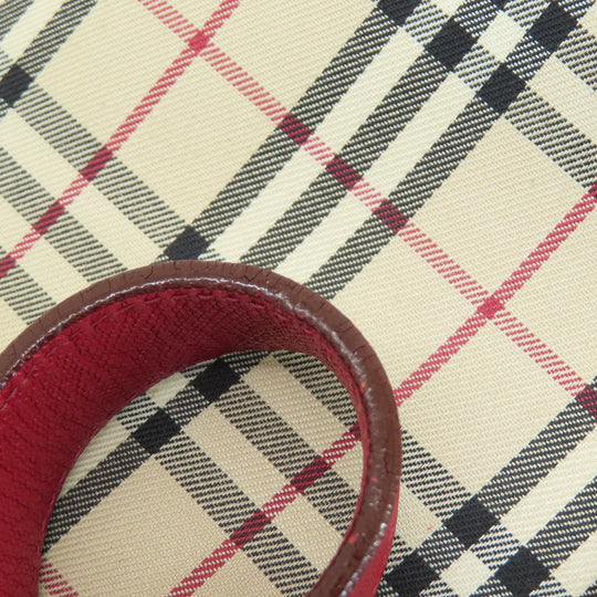 BURBERRY Shoulder Bag canvas beige Nova Check