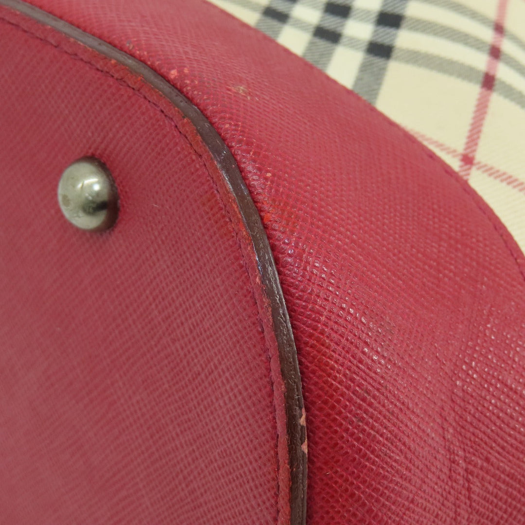 BURBERRY Shoulder Bag canvas beige Nova Check