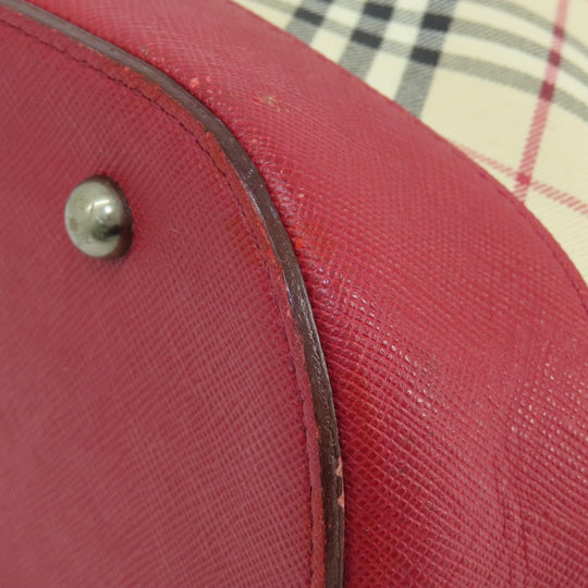 BURBERRY Shoulder Bag canvas beige Nova Check