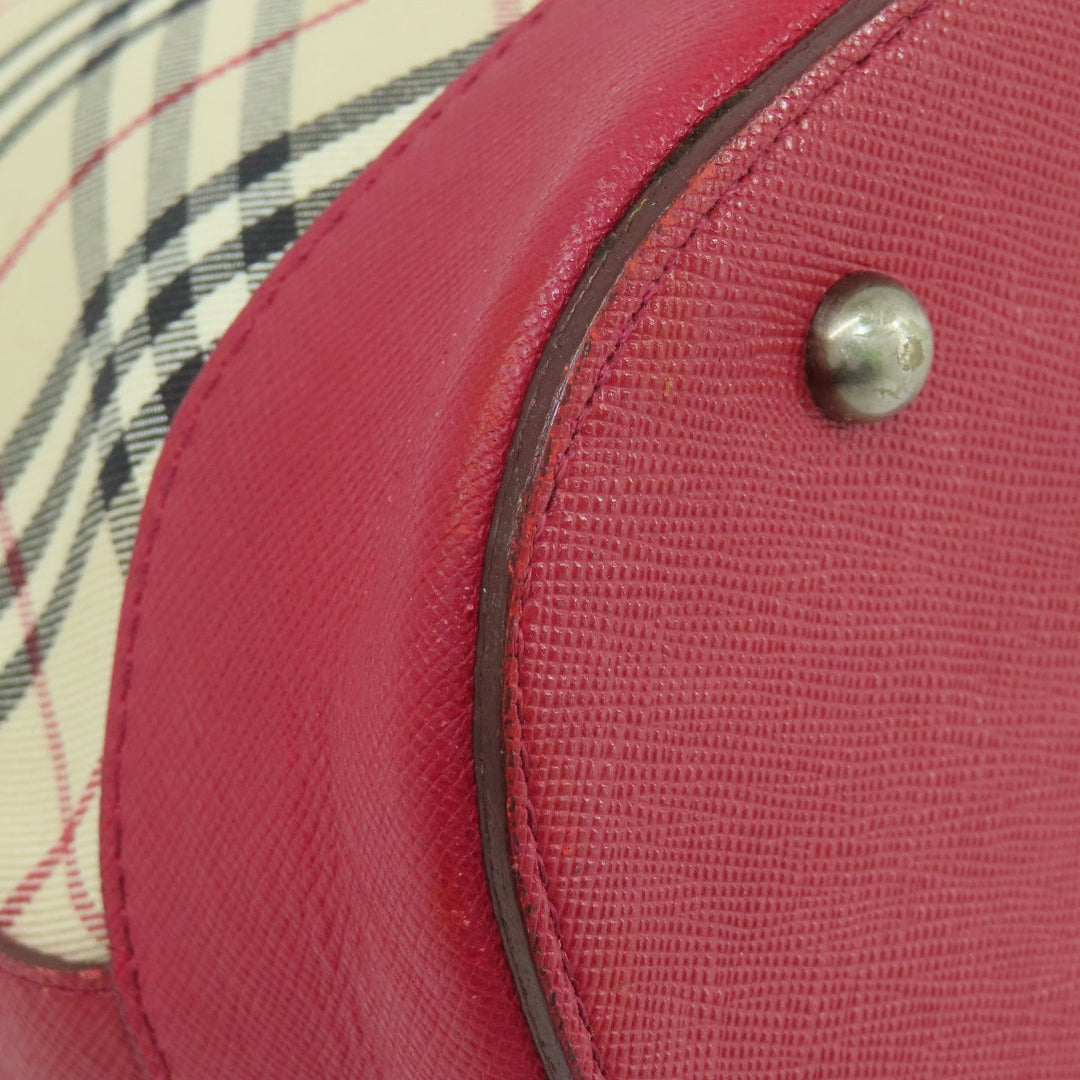 BURBERRY Shoulder Bag canvas beige Nova Check