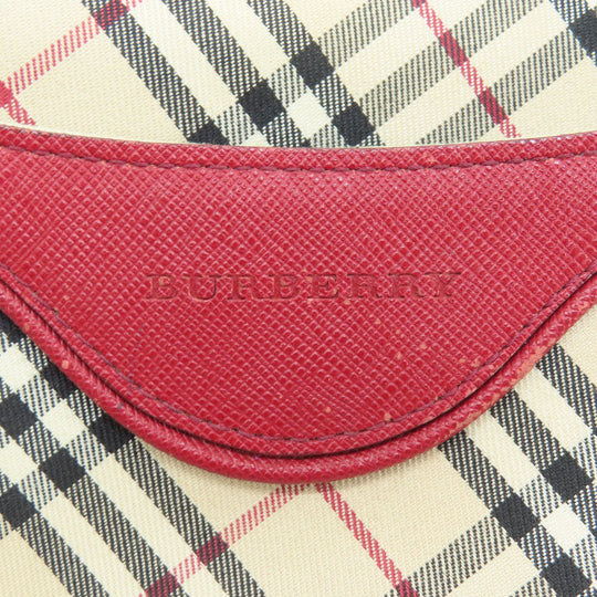 BURBERRY Shoulder Bag canvas beige Nova Check