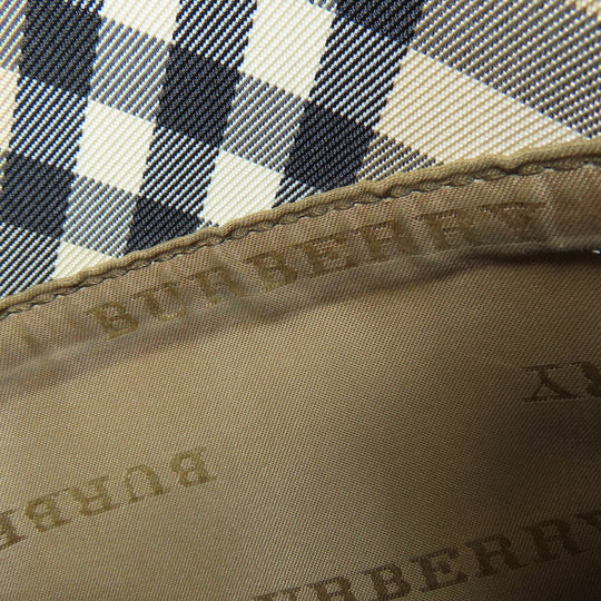 BURBERRY Shoulder Bag canvas Brown Nova Check Women Used Authentic