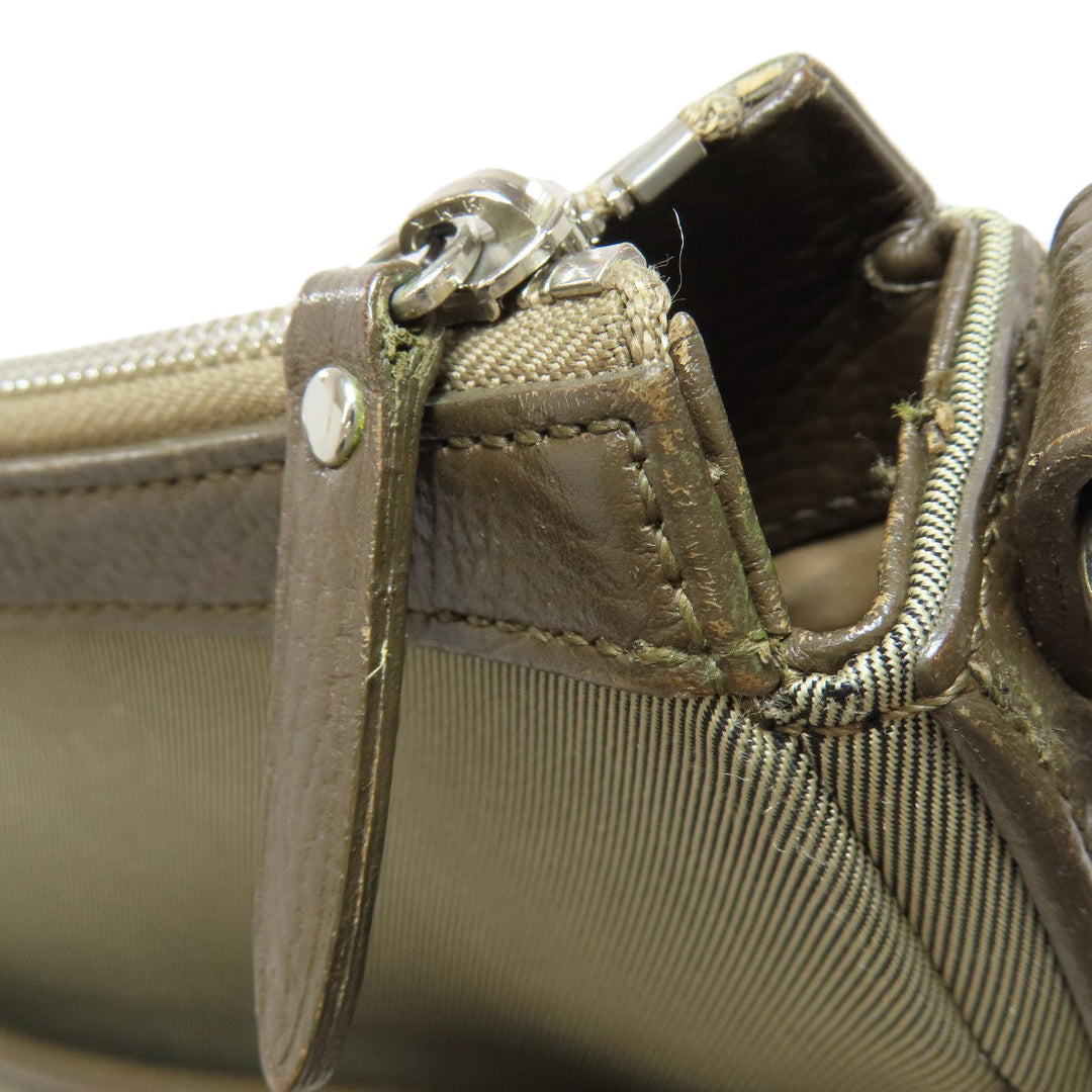 BURBERRY Shoulder Bag canvas Brown Nova Check Women Used Authentic