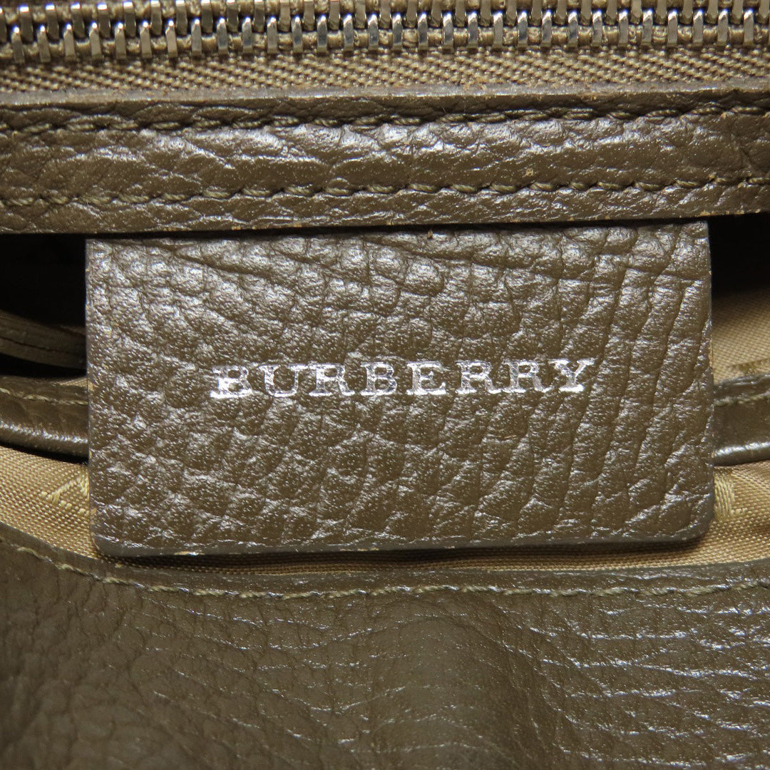 BURBERRY Shoulder Bag canvas Brown Nova Check Women Used Authentic