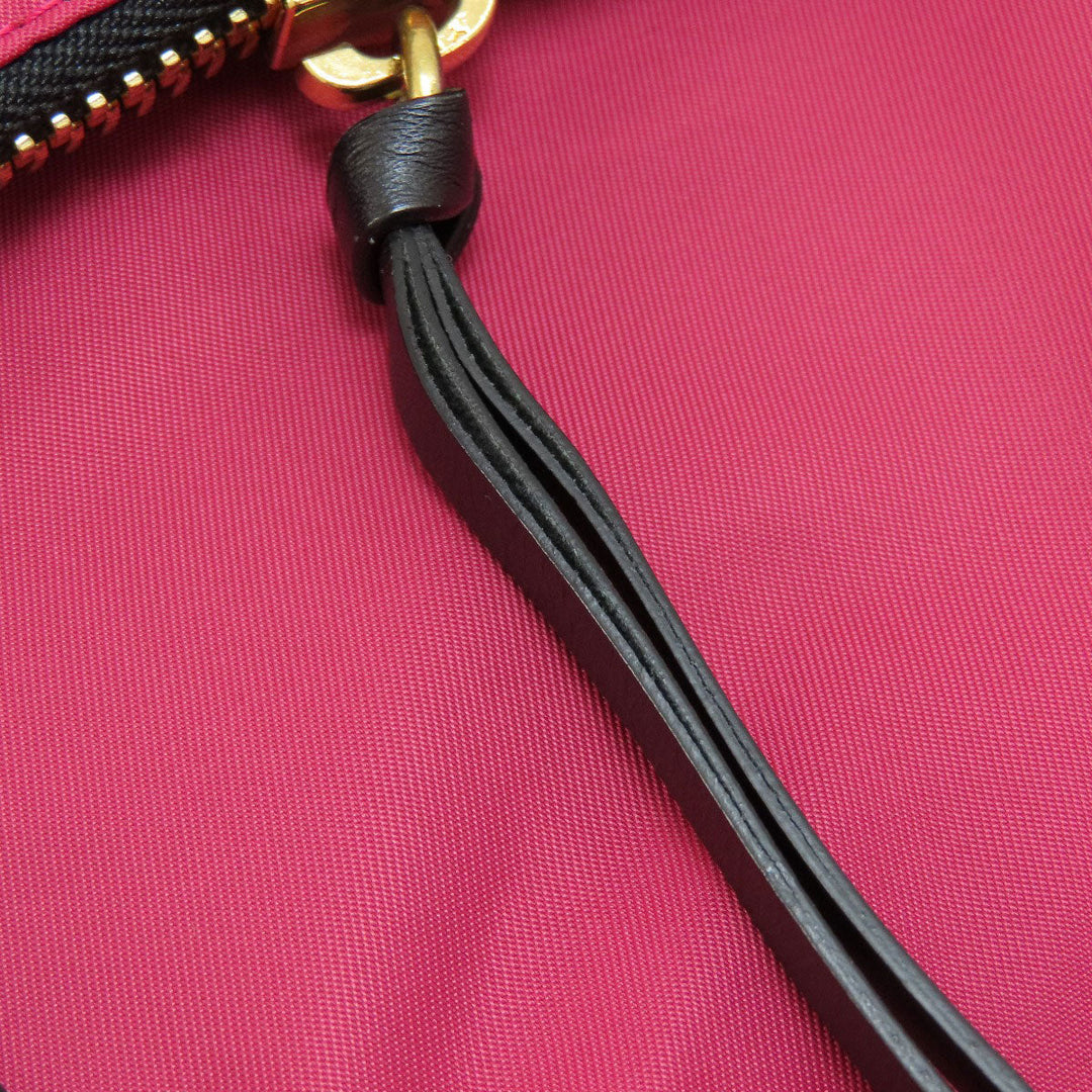 BURBERRY Backpack Nylon pink logo Women Used Authentic