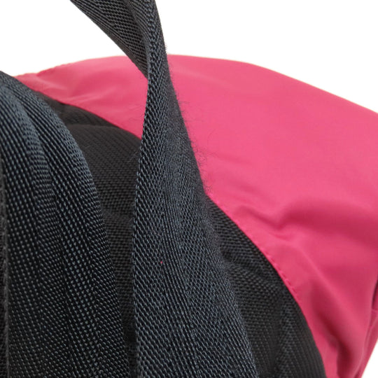 BURBERRY Backpack Nylon pink logo Women Used Authentic