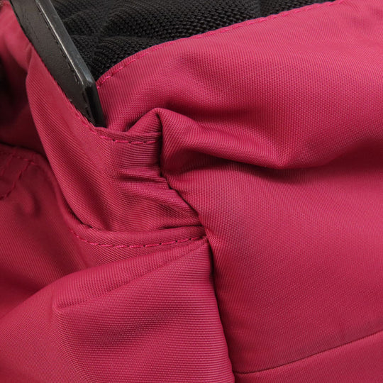 BURBERRY Backpack Nylon pink logo Women Used Authentic