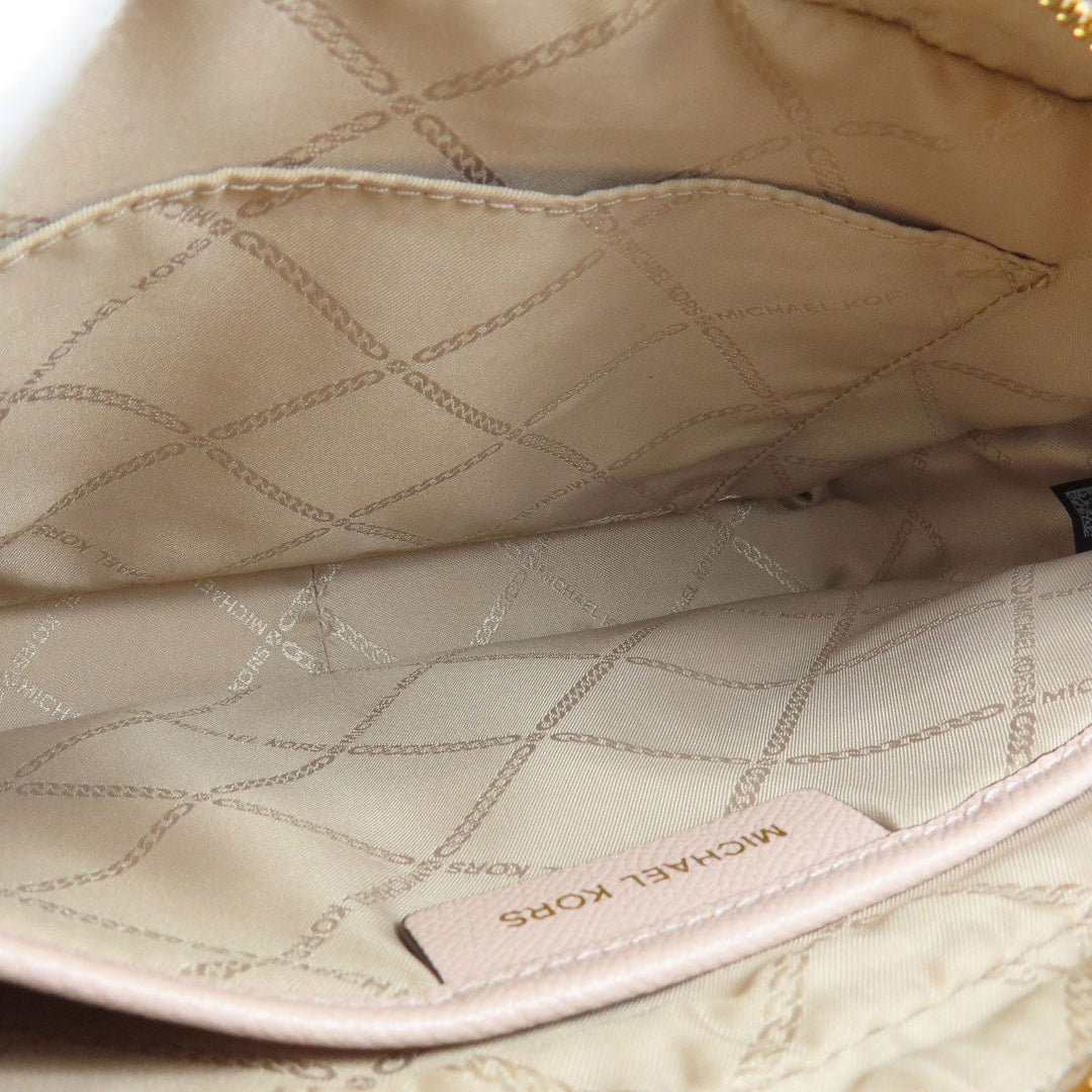 MICHAEL KORS Shoulder Bag leather pink ChainShoulder Women Used Authentic