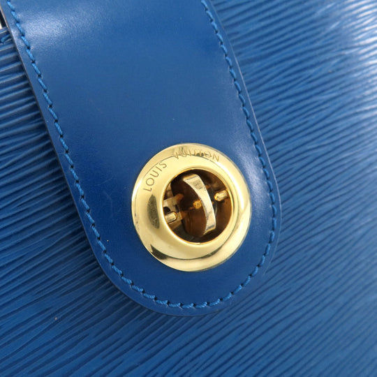LOUIS VUITTON Tote Bag M52255 Epi blue Cluny Toledo Blue Women Used Authentic