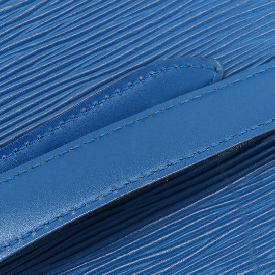 LOUIS VUITTON Tote Bag M52255 Epi blue Cluny Toledo Blue Women Used Authentic