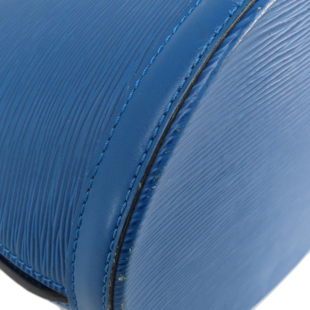 LOUIS VUITTON Tote Bag M52255 Epi blue Cluny Toledo Blue Women Used Authentic