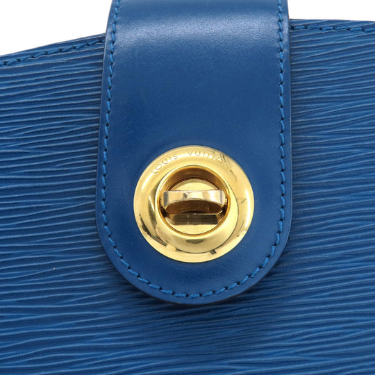 LOUIS VUITTON Tote Bag M52255 Epi blue Cluny Toledo Blue Women Used Authentic