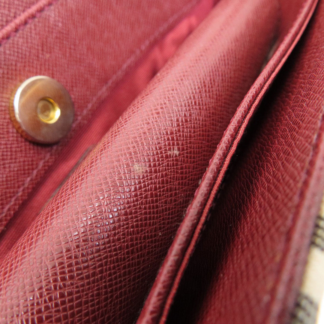 BURBERRY Handbag Canvas, Leather beige Nova Check Women Used Authentic