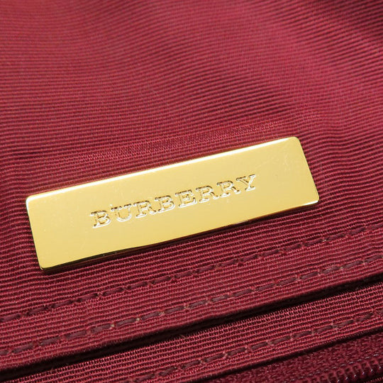 BURBERRY Handbag Canvas, Leather beige Nova Check Women Used Authentic