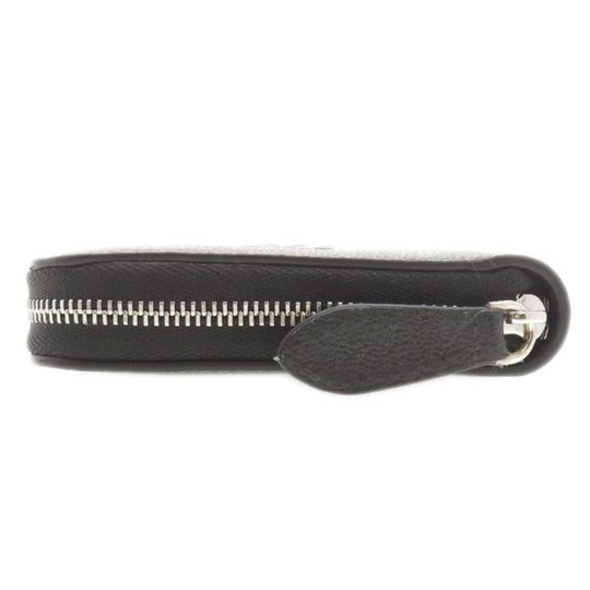 BURBERRY Long Wallet Purse leather black Logo motif mens(Unisex) Used Authentic