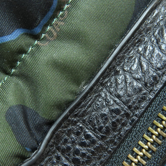 COACH Backpack F31319 Nylon, Leather black camouflage unisex(Unisex) Used Authentic