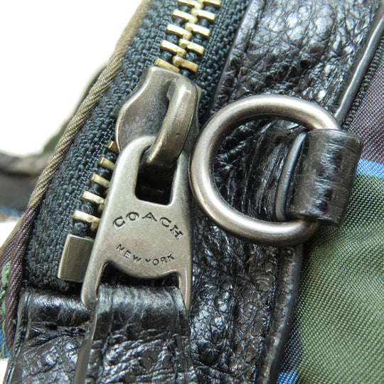 COACH Backpack F31319 Nylon, Leather black camouflage unisex(Unisex) Used Authentic