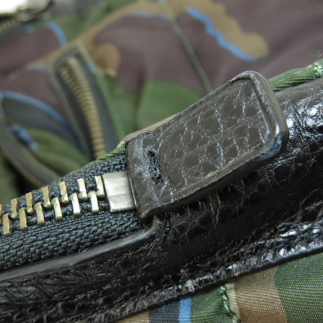 COACH Backpack F31319 Nylon, Leather black camouflage unisex(Unisex) Used Authentic