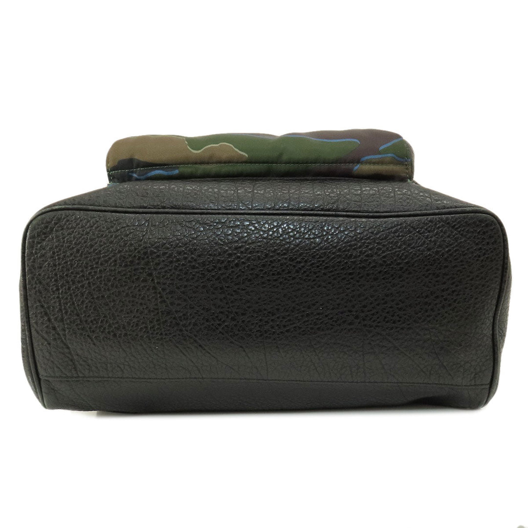 COACH Backpack F31319 Nylon, Leather black camouflage unisex(Unisex) Used Authentic