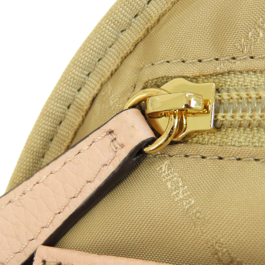 MICHAEL KORS Backpack leather pink logo Women Used Authentic