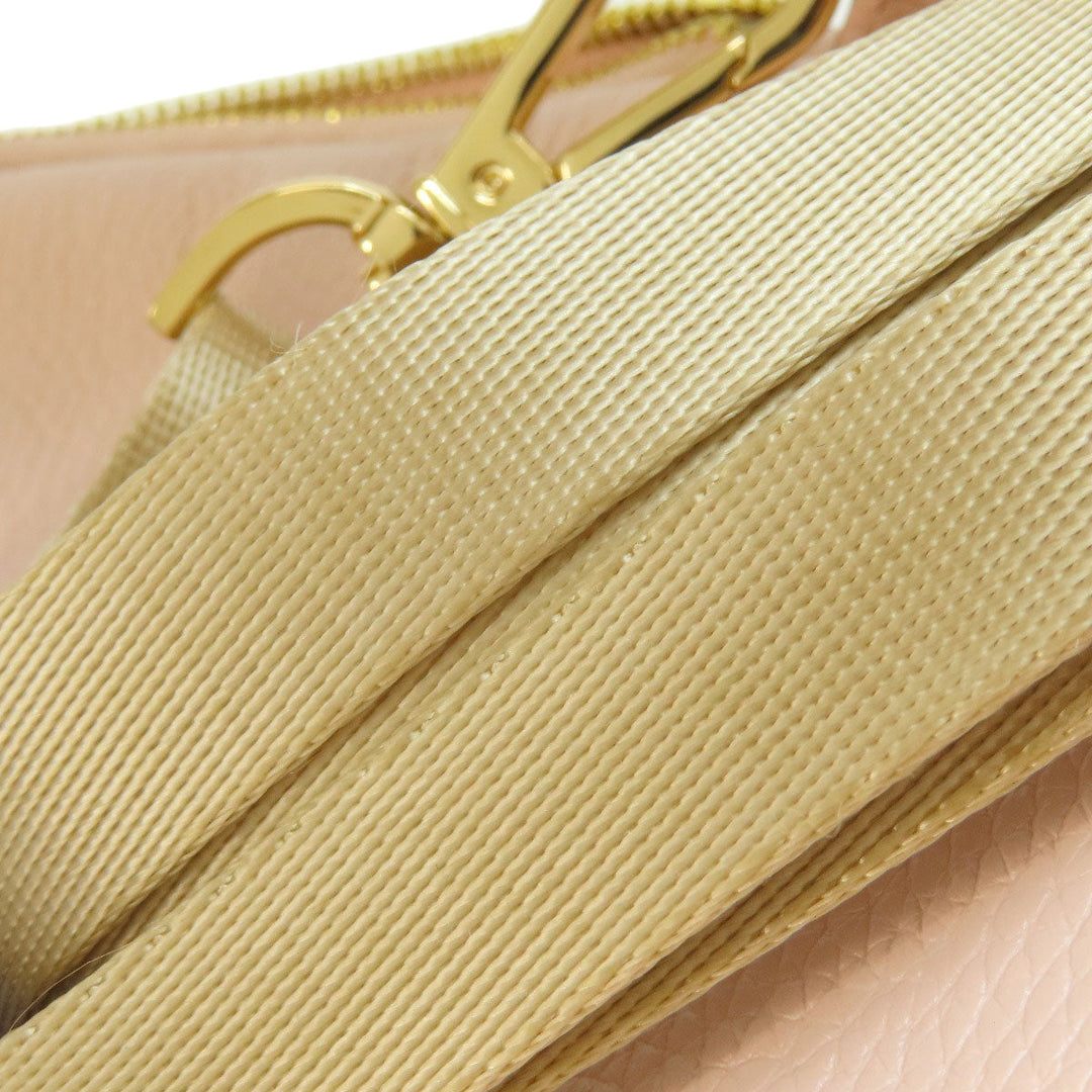 MICHAEL KORS Backpack leather pink logo Women Used Authentic