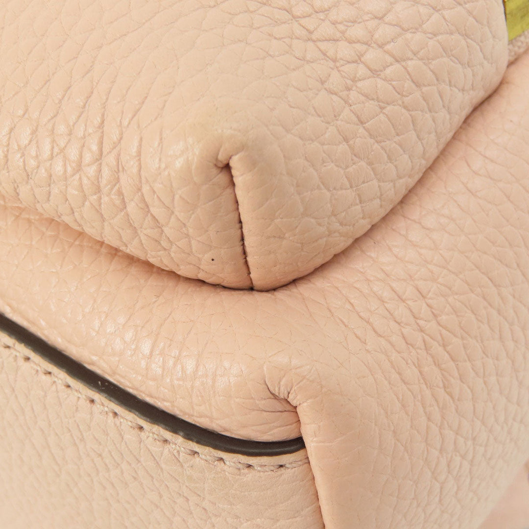 MICHAEL KORS Backpack leather pink logo Women Used Authentic