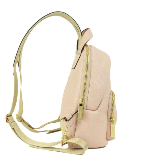 MICHAEL KORS Backpack leather pink logo Women Used Authentic