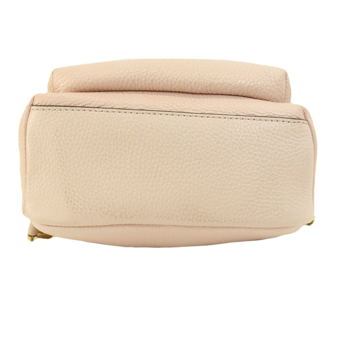 MICHAEL KORS Backpack leather pink logo Women Used Authentic