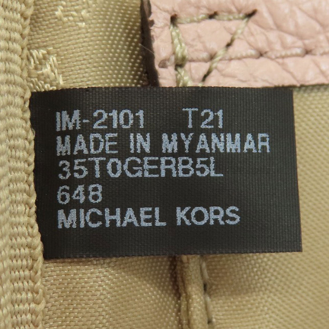 MICHAEL KORS Backpack leather pink logo Women Used Authentic