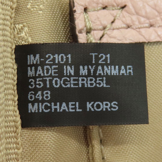 MICHAEL KORS Backpack leather pink logo Women Used Authentic