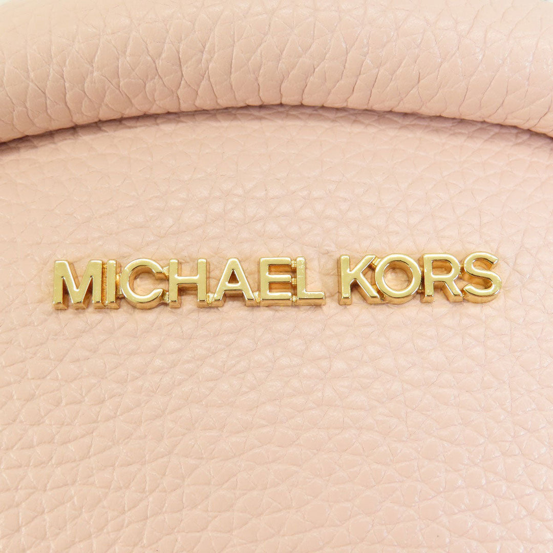 MICHAEL KORS Backpack leather pink logo Women Used Authentic
