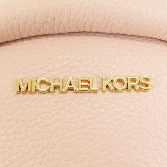 MICHAEL KORS Backpack leather pink logo Women Used Authentic
