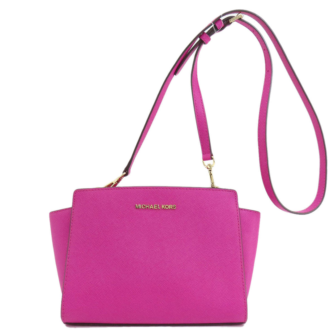 MICHAEL KORS Shoulder Bag PVC pink logo Women Used Authentic