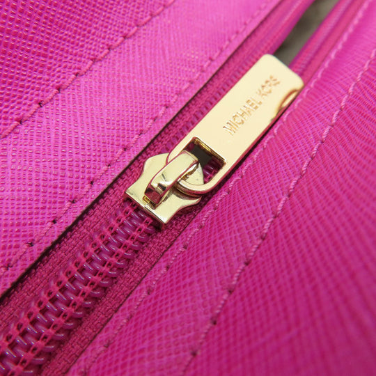 MICHAEL KORS Shoulder Bag PVC pink logo Women Used Authentic