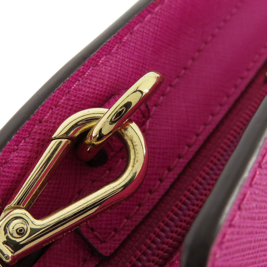 MICHAEL KORS Shoulder Bag PVC pink logo Women Used Authentic