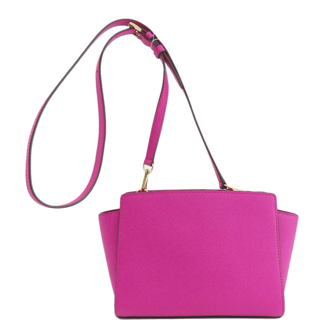 MICHAEL KORS Shoulder Bag PVC pink logo Women Used Authentic